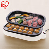 日本IRIS/爱丽思章鱼樱桃丸子机家用煎烤机烤肉机多功能电烤盘
